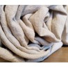 Drap-housse en lin naturel lavé et adouci sans teinture