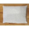 Coussin végétal rempli de lin brun