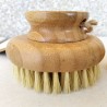 Brosse de massage à sec en bambou et bois