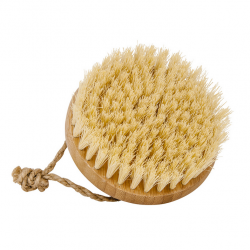 Brosse de massage à sec ronde en bambou