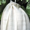 Sac à pain en lin couleur ivoire