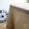 Tissu gaze de lin naturel transparent