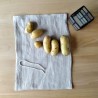 Sac anti-germination en tissu épais pur lin naturel