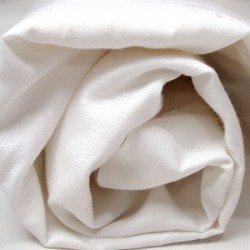 Drap housse en chanvre blanc fabriqué en France