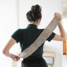 Sangle en ortie tricotée pour le gommage du dos