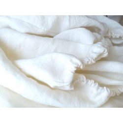 Drap housse en chanvre ivoire fabriqué en France