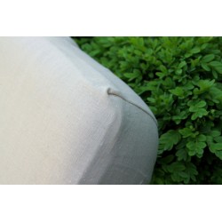Drap housse en chanvre ivoire fabriqué en France