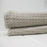 Serviette nid d'abeille pur lin naturel