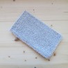 Gant de toilette en lin éponge gris