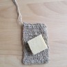 Sac à savon en ortie crochetée