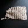 Sac à savon en ortie crochetée pour nettoyer le corps