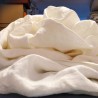 Tissu en lin écru pour la décoration et la literie