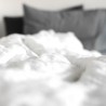 Housse de couette en chanvre blanc