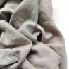 Drap plat en lin naturel lavé