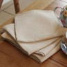 Serviette de table en chanvre sable