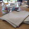 Serviette de table en chanvre clair