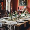 Belle serviette de table en lin naturel