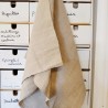 tissu en pur lin naturel couleur beige