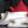 Serviette de table en toile fine de lin blanc