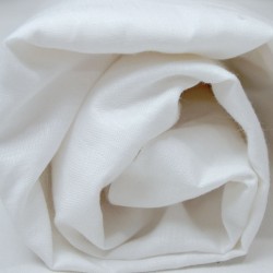 Drap-housse en pur lin blanc pour enfant