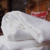 Drap-housse en pur lin blanc pour bébé 70x140 cm