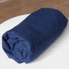 Drap en lin bleu foncé