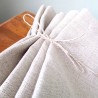 Serviette de table en lin naturel attachées en lot
