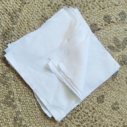 Tissu blanc 100% lin