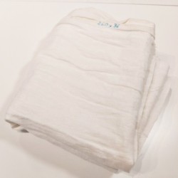 bande de tissu en pur lin blanc lavé