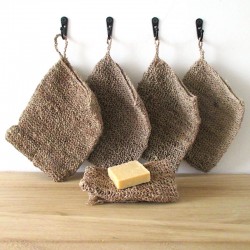 gant de toilette en orties