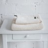 Serviette en lin couleur crème