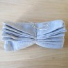Serviette 100% lin gris chambray