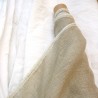 voile de tissu de lin au mètre couleur grège