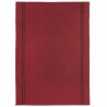 Grand torchon rouge médoc de charvet editions en France pur lin
