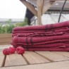 Torchon Charvet Editions rouge médoc en pur lin épais