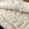 Chute de tissu en chanvre couleur ivoire chiné