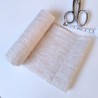 Chute de tissu en pur chanvre naturel coupon long