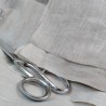 Chute de tissu en pur chanvre naturel grège