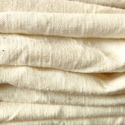 Beau drap ancien en lin écru