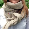 Chèche étole en pur lin naturel écologique