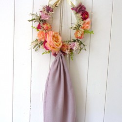 Sac à pain rose douceur en pur lin