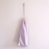 Sac à pain rose douceur en pur lin de france
