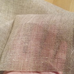 Coupon de voile de lin naturel fin