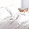 Drap-housse 100% CHANVRE BLANC confectionné en France