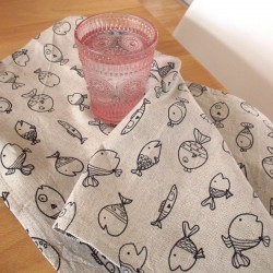Torchon avec motifs poisson