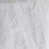 Drap ancien en métis de lin 218 x 305 cm jour échelle