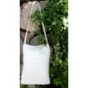 Tote bag en ramie couleur crème