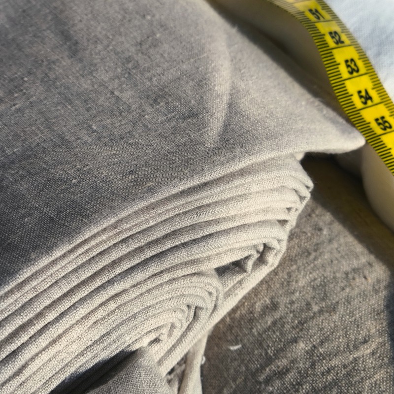 Tissu en pur chanvre non teint en grande largeur