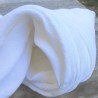 Bande de tissu en pur lin blanc lavé Made in Europe