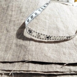 Tissu 100 % chanvre naturel non teint 290 cm de largeur